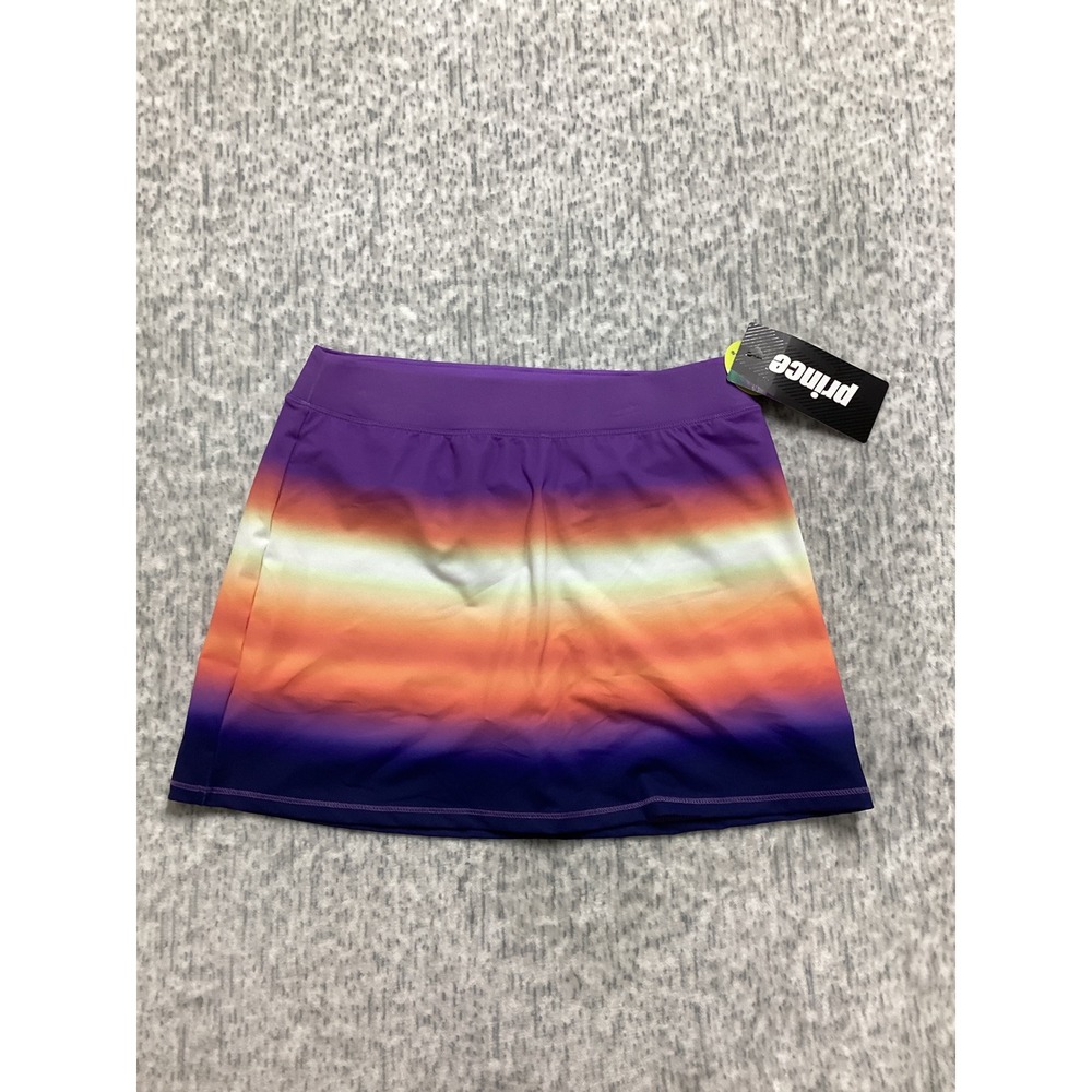 Prince Girls Sunset Ombre Knit Skort Purple Orange Size L 14 NWT‎ YPT117132